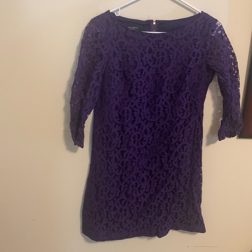 Purple Lace Nine West mini dress